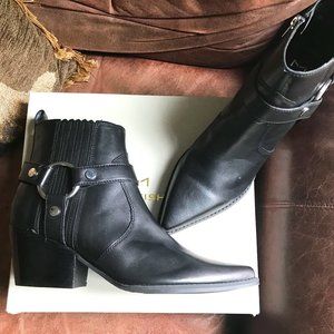 NWT!  Marc Fisher LTD Halie Leather Moto Boot - Size 11